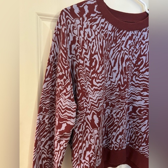 Madewell (Re)sourced Cotton Oversized Crew
Sweatshirt in Tigerized Print, Size M - Picture 2 of 8